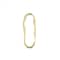 John Bead Beadwork Findings Gold Organic Oval Pendant, 5ct.